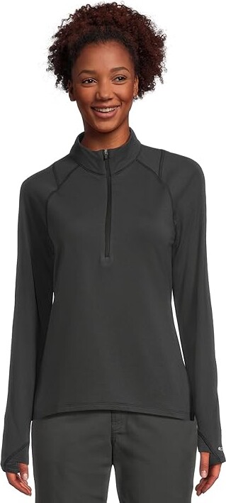 Mountain Hardwear Crater Laketm Heavyweight Half Zip Women's Clothing Black : XS, Elastane/Polyester