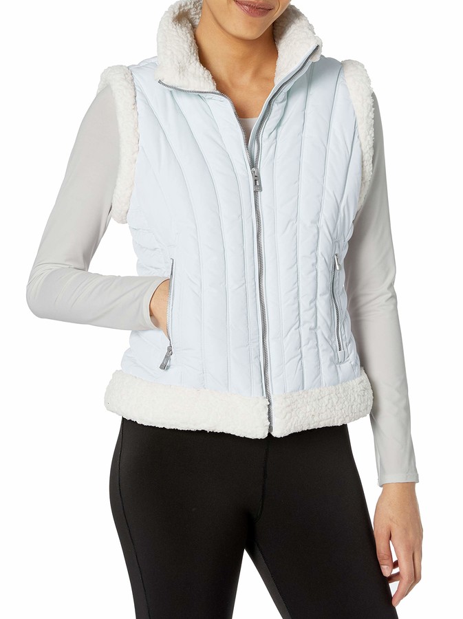 calvin klein performance sherpa trim vest