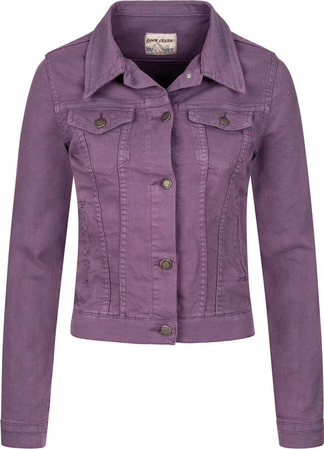 light purple jean jacket