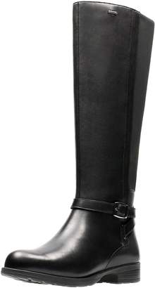 Clarks Cheshunt Hi GORE-TEX® Leather Knee Boot - Black - ShopStyle