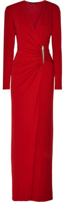 Donna Karan Ruched Stretch-Jersey Gown