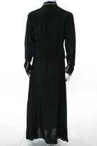Thumbnail for your product : Pas Pour Toi NWT Black Gold Embroidered Detail Long Sleeve Maxi Dress Sz 36 $980