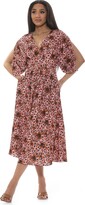 Thumbnail for your product : Alexia Admor August Draped Sleeve Fit & Flare Midi Dress