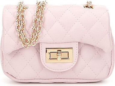 Girls Quilted Chain Crossbody Handbag