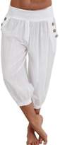 Thumbnail for your product : Wenko Joe JWK Womens Yoga Trousers Jogger Harem Solid Capri Plus Size Pants XL