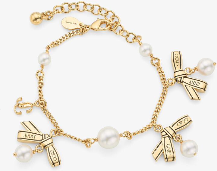 Multi Charm Ribbon Bracelet