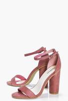 Thumbnail for your product : boohoo Cylinder Block Two Part Heels