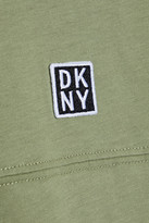 Thumbnail for your product : DKNY Appliqued Printed Cotton-jersey Mini Dress