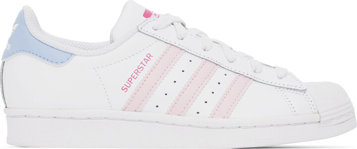paus Opnemen Door adidas White Superstar Sneakers - ShopStyle