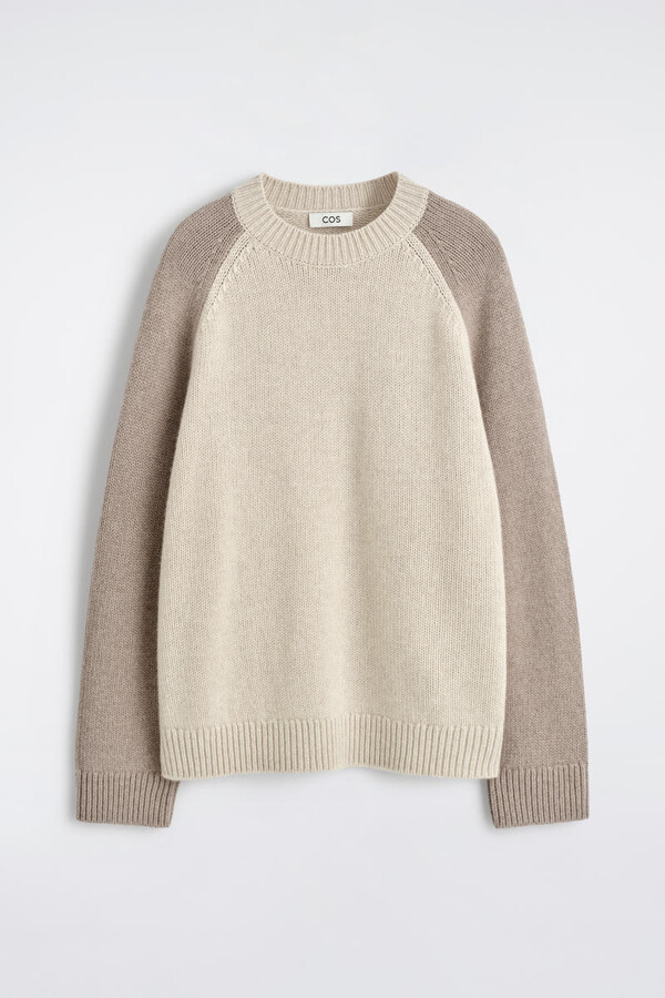COS Colour-Block Cashmere Sweater