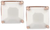 Thumbnail for your product : Vince Camuto Rose Gold-Tone White Square Stud Earrings