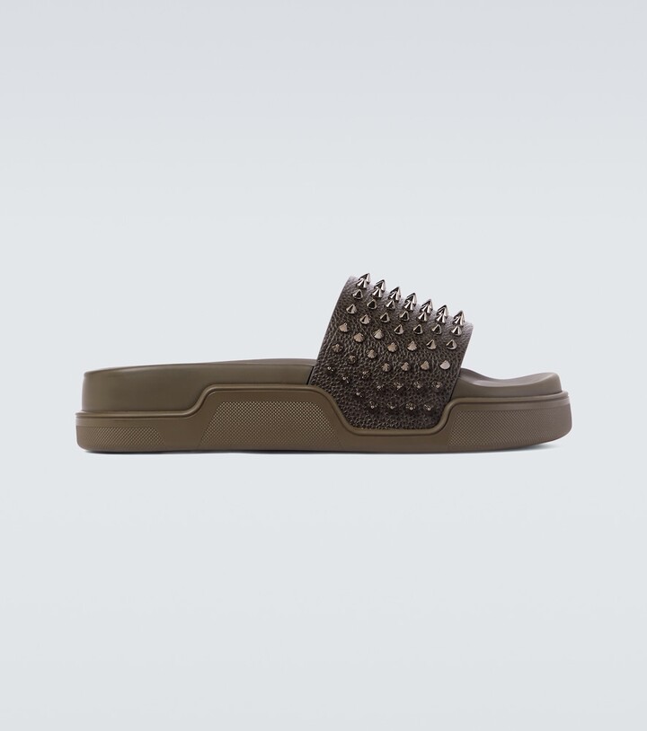 Dhabubizz Suede Sandals in Brown - Christian Louboutin