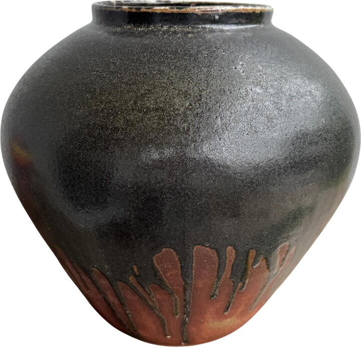 Jason Fox Ceramics Large Shino Glazed Tsubo By Jason Fox