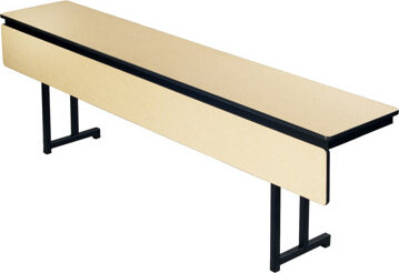 AmTab Manufacturing Corporation Height Adjustable Training Table with Leg Glides