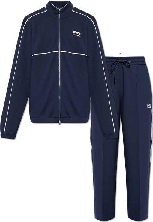 EA7 Emporio Armani Logo-Printed Two-Piece Tracksuit
