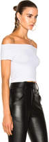 Thumbnail for your product : Helmut Lang Cropped Off Shoulder Seamless Top