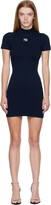 Thumbnail for your product : alexanderwang.t Navy Patch Minidress