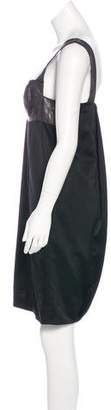 Ports 1961 Metallic-Accented Knee-Length Dress
