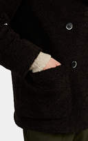 Thumbnail for your product : Barena Men's Fleece Double-Breasted Peacoat - Dk. brown