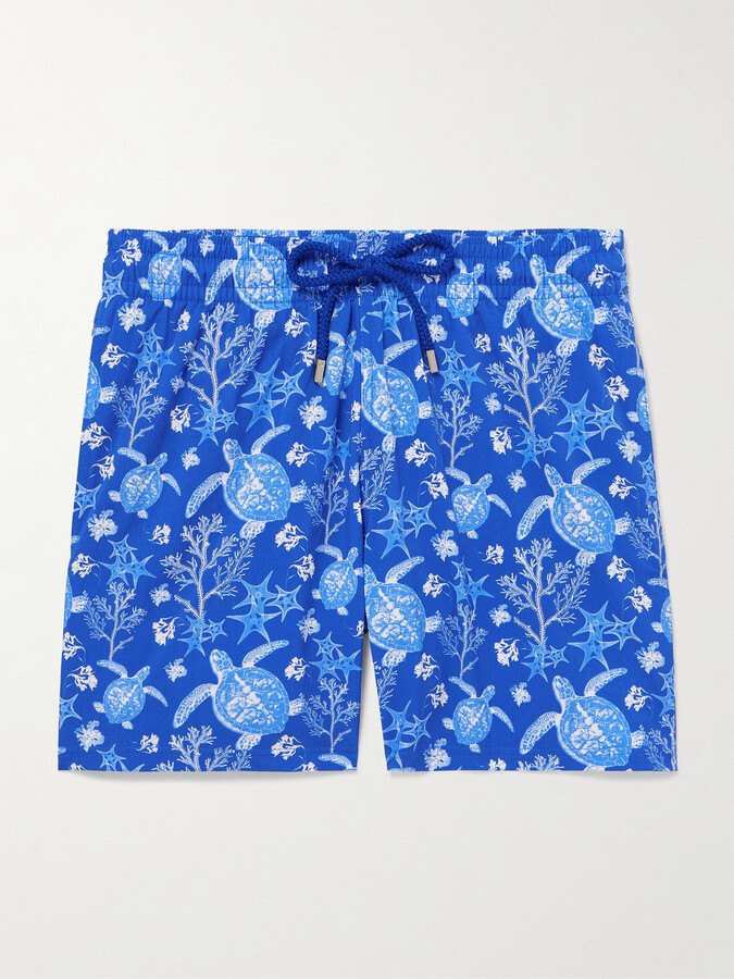 Vilebrequin Moonrise Straight-Leg Mid-Length Printed Swim Shorts