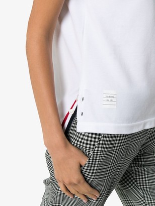 Thom Browne Signal Stripe Short Sleeve Polo Shirt