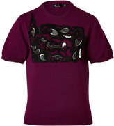 Thumbnail for your product : Marios Schwab Lace/Metal Cashmere Pullover in Beetroot