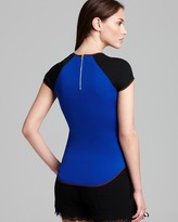 Thumbnail for your product : Diane von Furstenberg Tee - Liva Color Block Silk