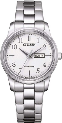 Citizen Women's Analogue Eco-Drive Watch with Stainless Steel Strap EW3260-84A
