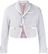 Thumbnail for your product : Thom Browne Rugby Striped Raglan Sport Jacket