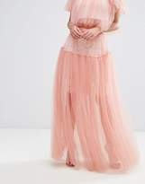 Thumbnail for your product : True Decadence Tulle Maxi Skirt
