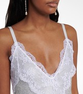 Thumbnail for your product : Christopher Kane Bridal lace crystal mesh minidress