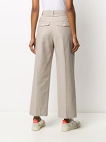 Thumbnail for your product : Wood Wood Checked Wide-Leg Trousers