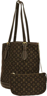 Louis Vuitton Grey x Navy Monogram Mini Lin Francoise 2Way Tote Bag Leather  ref.378194 - Joli Closet