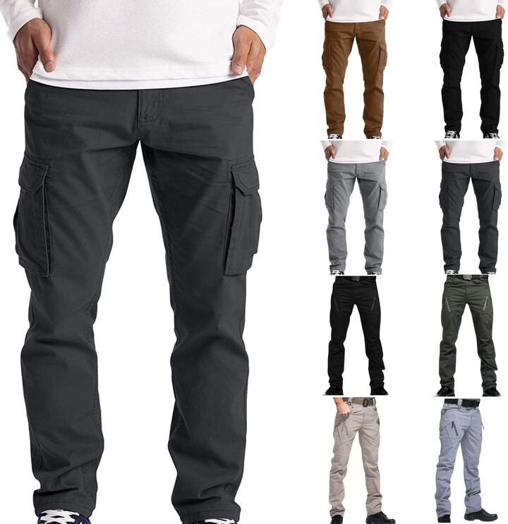 KSAza Cargo Trousers for Men UK Work Men's Cargo Trousers Work Wear