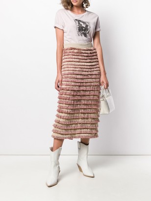 Burberry Pre-Owned 2000's Fringed Skirt