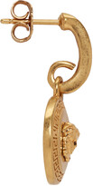Thumbnail for your product : Versace Gold Medusa Tribute Pendant Earrings