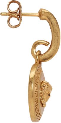 Versace Gold Medusa Tribute Pendant Earrings