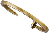 Thumbnail for your product : Giles & Brother Skinny Railroad Spike Bracelet, Brassy