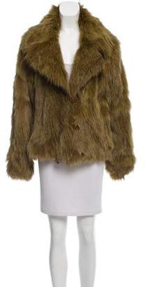 Plein Sud Jeans Fox Fur Short Coat