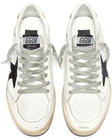 Thumbnail for your product : Golden Goose 'Ball Star' Logo Print Distressed Leather Sneakers