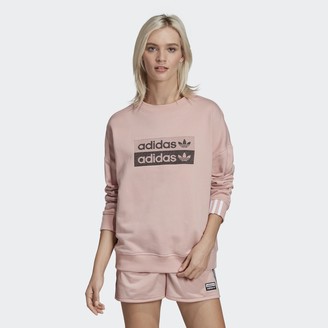 adidas originals ryv sweatshirt in pink