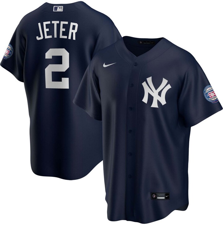 Nike Men's Derek Jeter Navy New York Yankees 2020 Hall of Fame ...