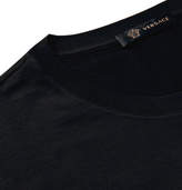 Thumbnail for your product : Versace Slim-fit Printed Cotton-jersey T-shirt - Black