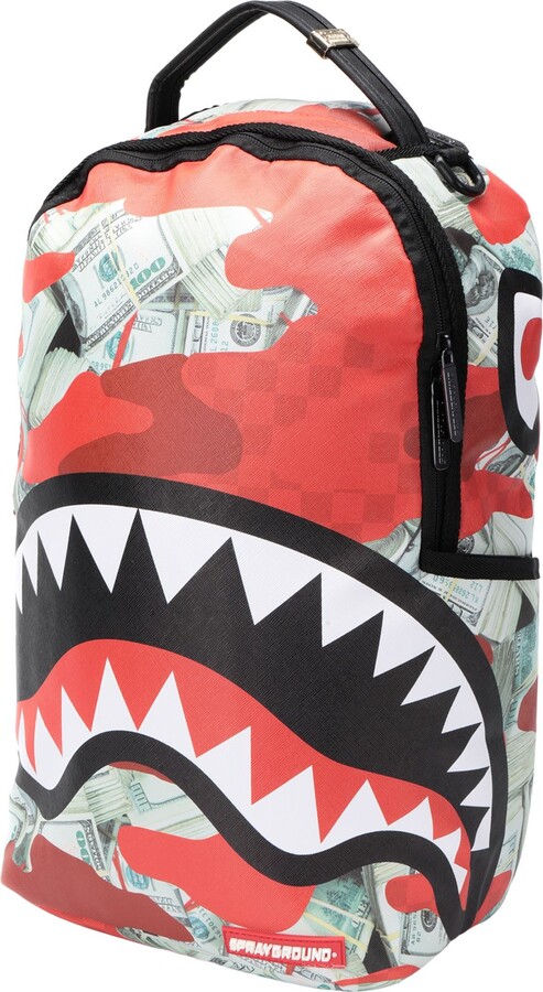 Sprayground Shark Shape Check Backpack for Men
