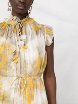 Thumbnail for your product : Zimmermann Ruffle-Detail Floral Midi Dress