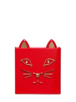 Thumbnail for your product : Charlotte Olympia Kitty Perspex Clutch With Swarovski Eyes