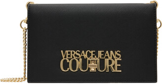 Versace Jeans Couture Black Lock Lock Bag