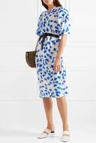 Thumbnail for your product : Lemaire Floral-print Silk-twill Midi Dress