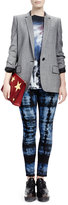 Thumbnail for your product : Stella McCartney Melange Jacket with Split Back, Gray