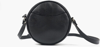 Italian Leather Circle Crossbody Bag